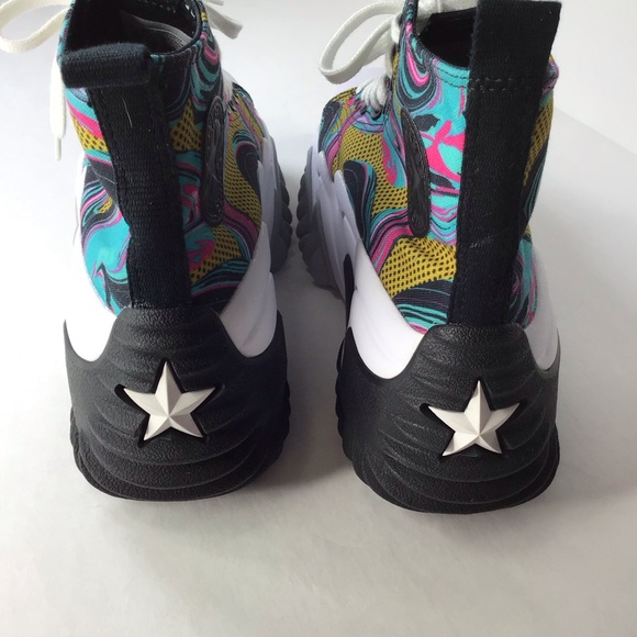 Converse Run Star Motion Platform High '90s Marbled Sneaker Size 12.5 - Picture 4 of 8